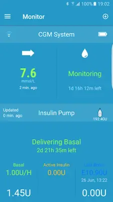 Medtrum EasyTouch mmol/L android App screenshot 2